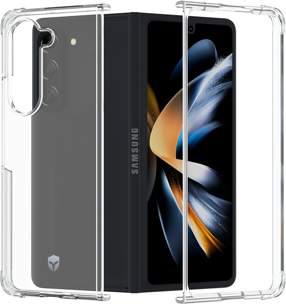 Coque renforcée Samsung Galaxy Z Fold 5 DUO 2m Transparente + Garantie à vie